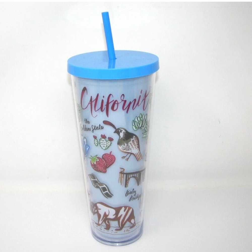 Starbucks California "The Golden State" Venti Cold Cup Tumbler Mug 24 oz